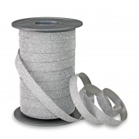 Poly Glitter Ribbon Silver RPGS